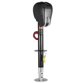 Electric Trailer Jack 3500 lbs Power Tongue Jack for RV Trailer & Camper Black(Equipped with memory function)