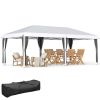 Outdoor 10x20 Event Tent , Pop-Up Canopy with Sidewalls, Instant Sun Shelter, 6 Mesh Walls for Party, Events, Backyard, wedding