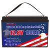 12V 100Ah LiFePO4 Battery, Lithium Battery Built-in 100A BMS 1280Wh, Deep Cycle Battery Up to 12000 Cycle Times, Iron Phosphate Battery for RV, Solar