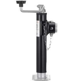 Trailer Jack Weld-on Pipe Mount Swivel Trailer Jack 2000 lbs 10" Travel