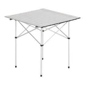 Folding Portable Camping Table Aluminum Outdoor Picnic Roll up Table Carry Bag