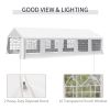 Outsunny 20x32ft Outdoor Party Tent Gazebo Canopy White Wedding Event with Removable Sidewalls