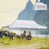 Outsunny 10x20 Pop Up Canopy, White Versatile Canopy, Sidewalls for Events & Privacy