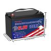 12V 100Ah LiFePO4 Battery, Lithium Battery Built-in 100A BMS 1280Wh, Deep Cycle Battery Up to 12000 Cycle Times, Iron Phosphate Battery for RV, Solar