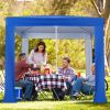 Beach Canopy Tent with Detachable Sidewall and Folding Table