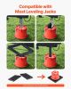 Trailer Jack Blocks 6 RV Leveling Blocks 8" High 2000 lbs with 2 Pads