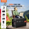 VEVOR Pure Sine Wave Inverter, 2000 Watt, DC 12V to AC 120V Power Inverter with 2 AC Outlets 2 USB Port 1 Type-C Port