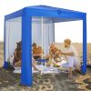 Beach Canopy Tent with Detachable Sidewall and Folding Table