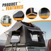 Portable Amphibious Inflatable Tent For Camping Foldable Offroad Roof Top Tent Floating Tent (With Ladder, Black)