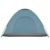 3-4 Person Camping Dome Tent Blue