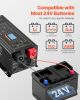 3000W Pure Sine Wave Inverter Charger DC 24V to AC 120V Power Inverter