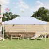 Outsunny 20' x 10' Garden Foldable Pop Up Canopy Tent Gazebo Aluminum Frame with Adjustable Legs & Roller Bag