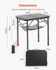 2ft Folding Portable Camping Table Aluminum Outdoor Table Adjustable Height