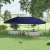 Outsunny 10' x 19' Pop Up Canopy with Easy Up Steel Frame, 3-Level Height Adjustable Event Party Tent with Carrying Bag