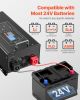 5000W Pure Sine Wave Inverter Charger DC 24V to AC 120V Power Inverter