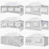 10X20ft EZ Pop Up Canopy Folding Gazebo/White