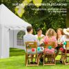 Outsunny 22.3' x 16.4' Large Party Tent Canopy Shelter with Carrying Bags and 2 Doors for Parties, Wedding, Events, BBQ Grill