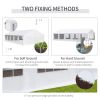 Outsunny 20x32ft Outdoor Party Tent Gazebo Canopy White Wedding Event with Removable Sidewalls