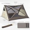 Outsunny Camping Tent, Easy Setup for 2-3 People, Ventilation Windows, Travel Bag Included