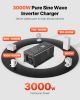 3000W Pure Sine Wave Inverter Charger DC 24V to AC 120V Power Inverter
