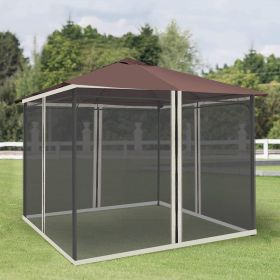 9.84' x 13.1' Gazebo with Netting (Option: Cream White-500x400x90 mm)