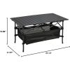 Folding Camping Table, Roll-up Ultra Compact Outdoor Portable Fold Up Lightweight beach Table, with Large Storage and Carry Bag, for Outdoor Cooking